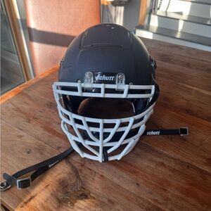 Schutt Black Helmet with White Cage never worn before